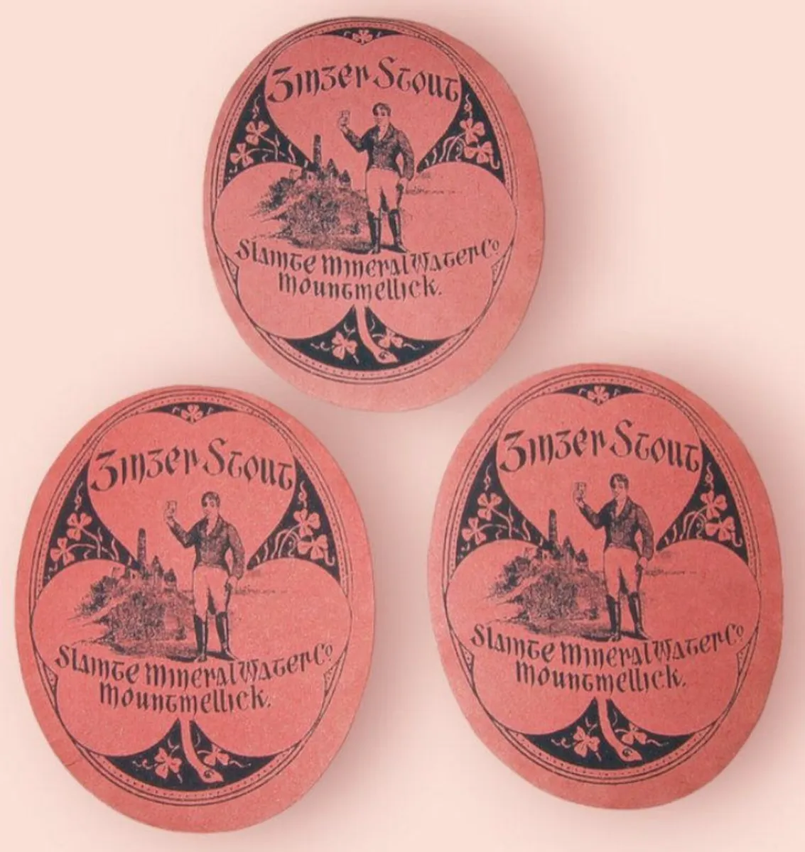 Mountmellick 'Slainte Mineral Water' Labels - Image 1
