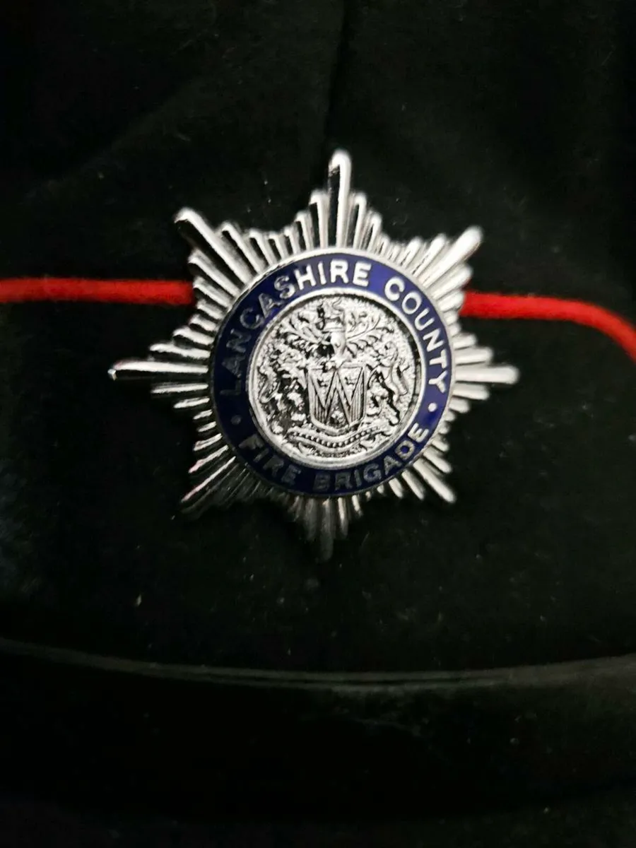Vintage Fire Mans Peaked Cap - Image 3