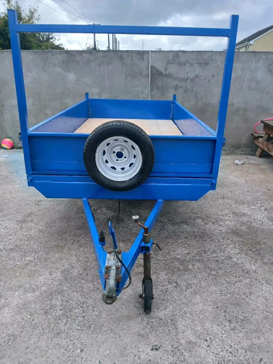 Steel trailer 9ft 8 by 5ft - Image 2