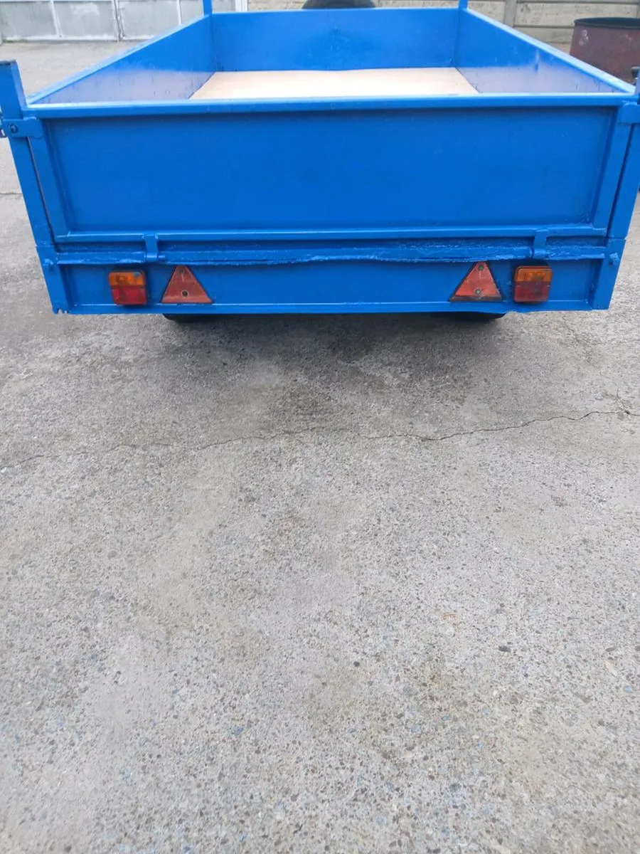 Steel trailer 9ft 8 by 5ft - Image 4