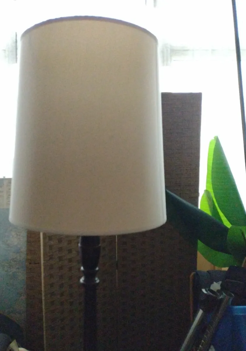 Antique dark walnut floor lamp - Image 2
