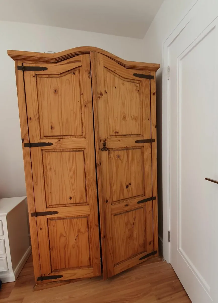 Pine Wardrobe and Dresser - Image 1