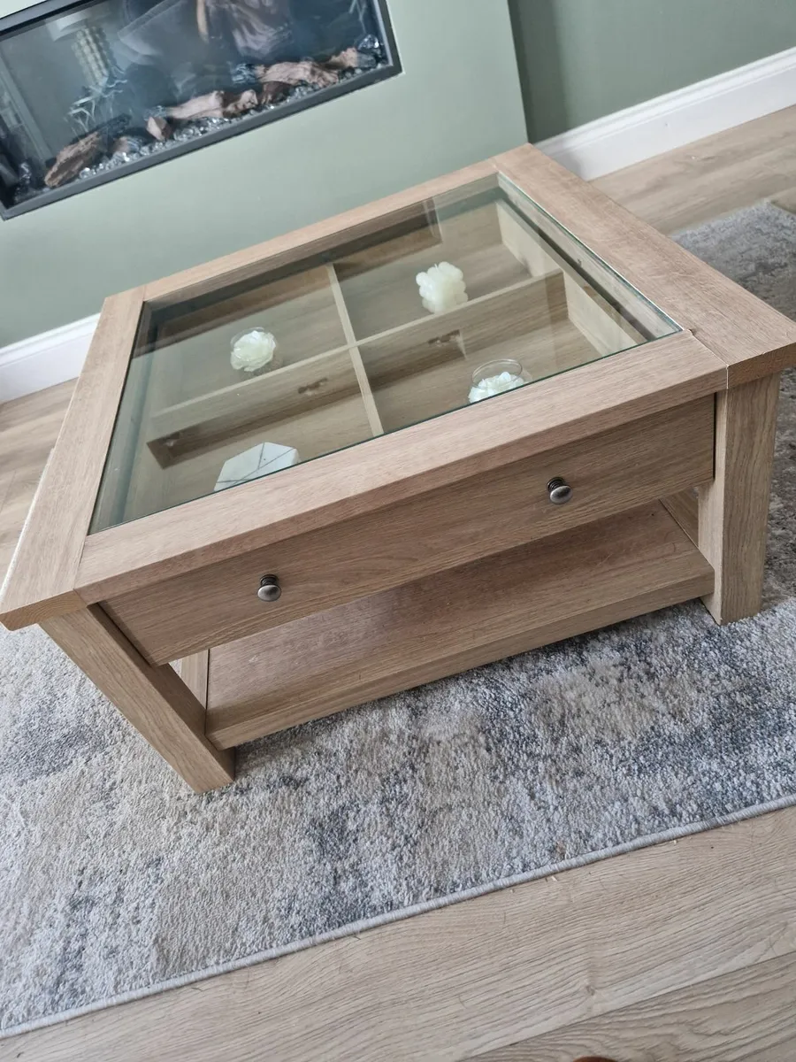 Next Malvern glass coffee table - Image 2