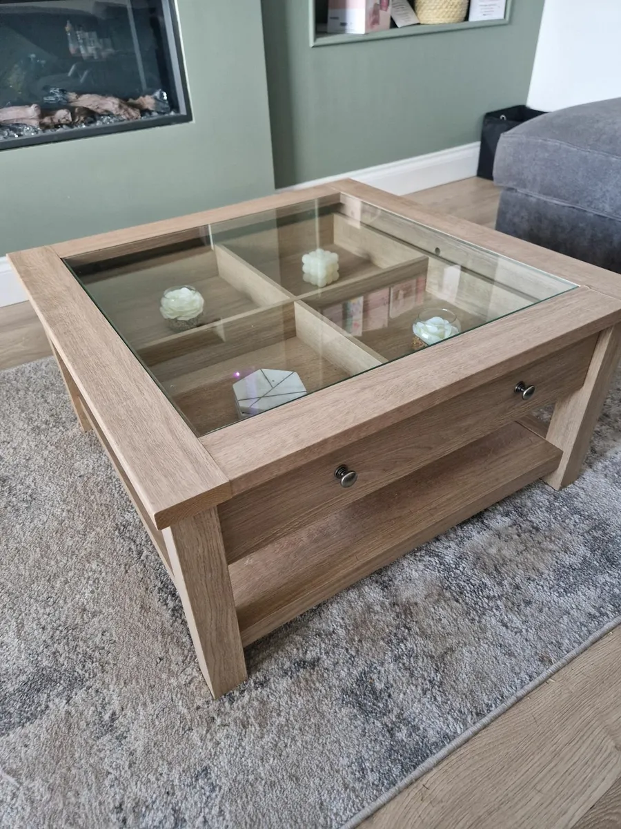 Next Malvern glass coffee table - Image 3