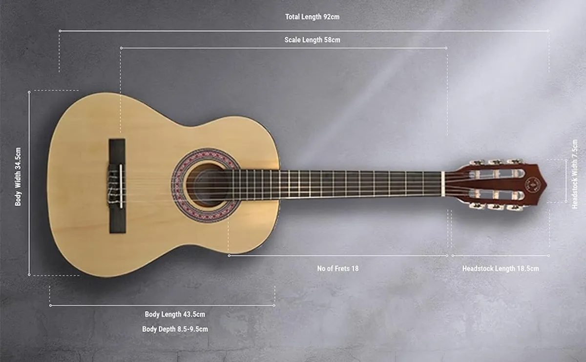 LEFT Handed 3/4 acoustic guitar - Image 3
