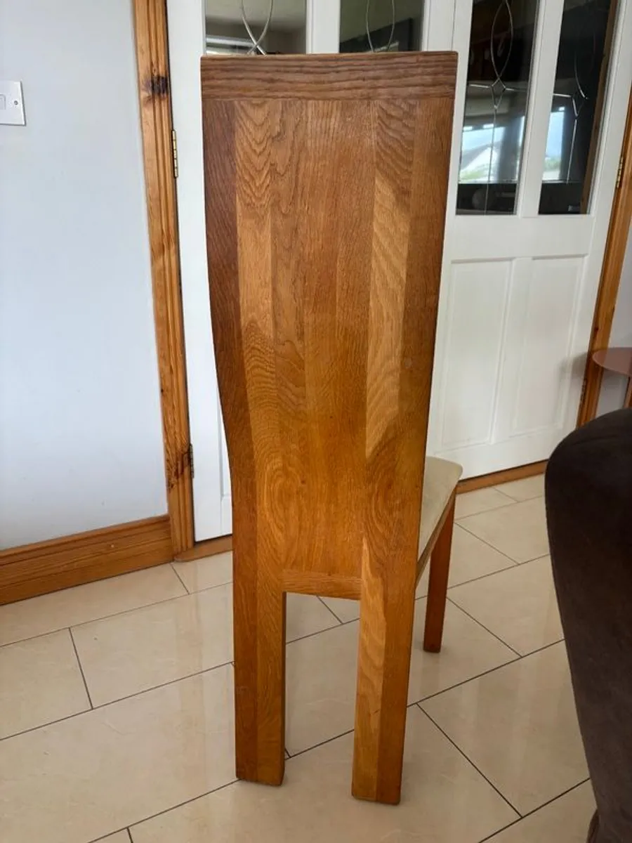 6 Oak Dining chairs - Image 2