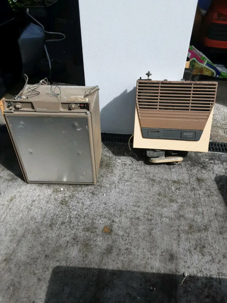 Fridge and heater for caravan