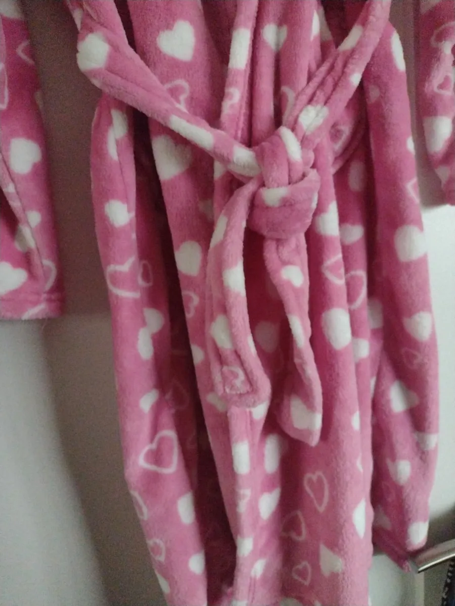 New girls soft bathrobe with hood - Image 3