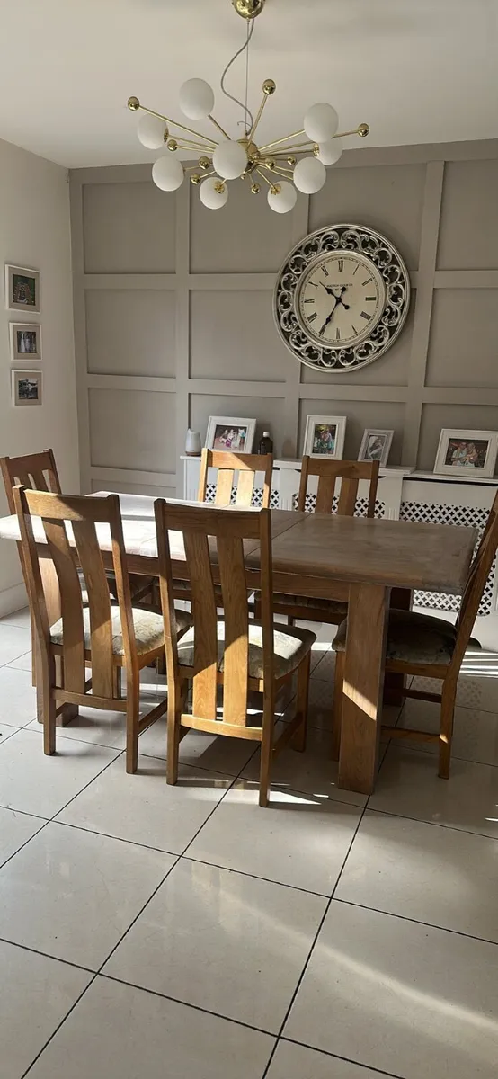 Extendable dining table 90 x 140cm - extends 180cm - Image 1