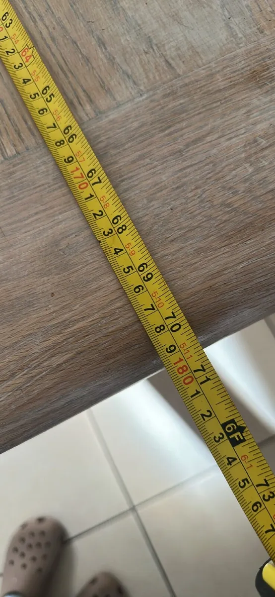 Extendable dining table 90 x 140cm - extends 180cm - Image 2