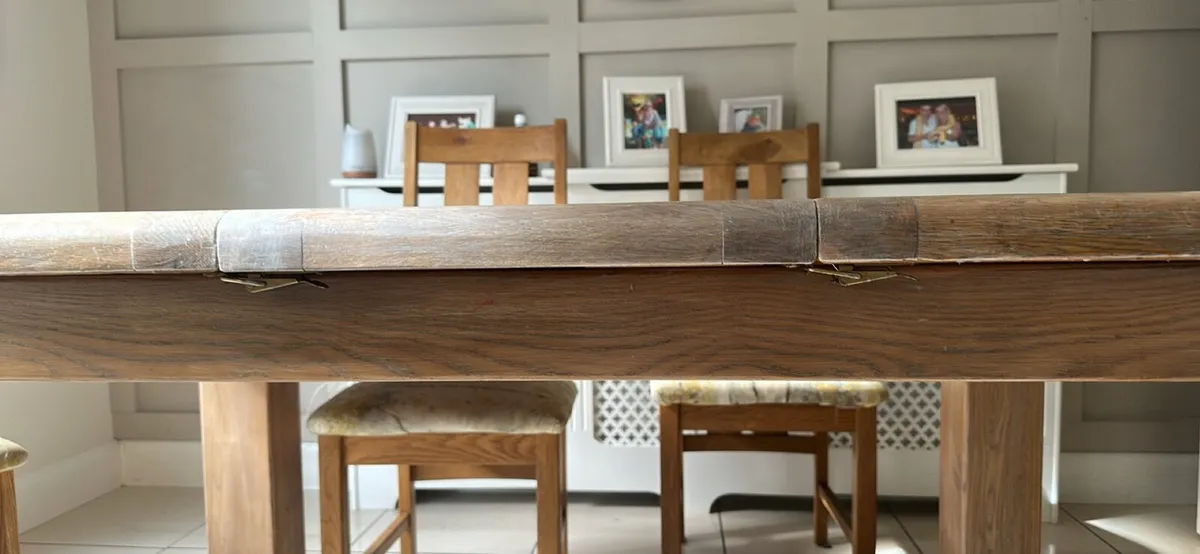 Extendable dining table 90 x 140cm - extends 180cm - Image 4