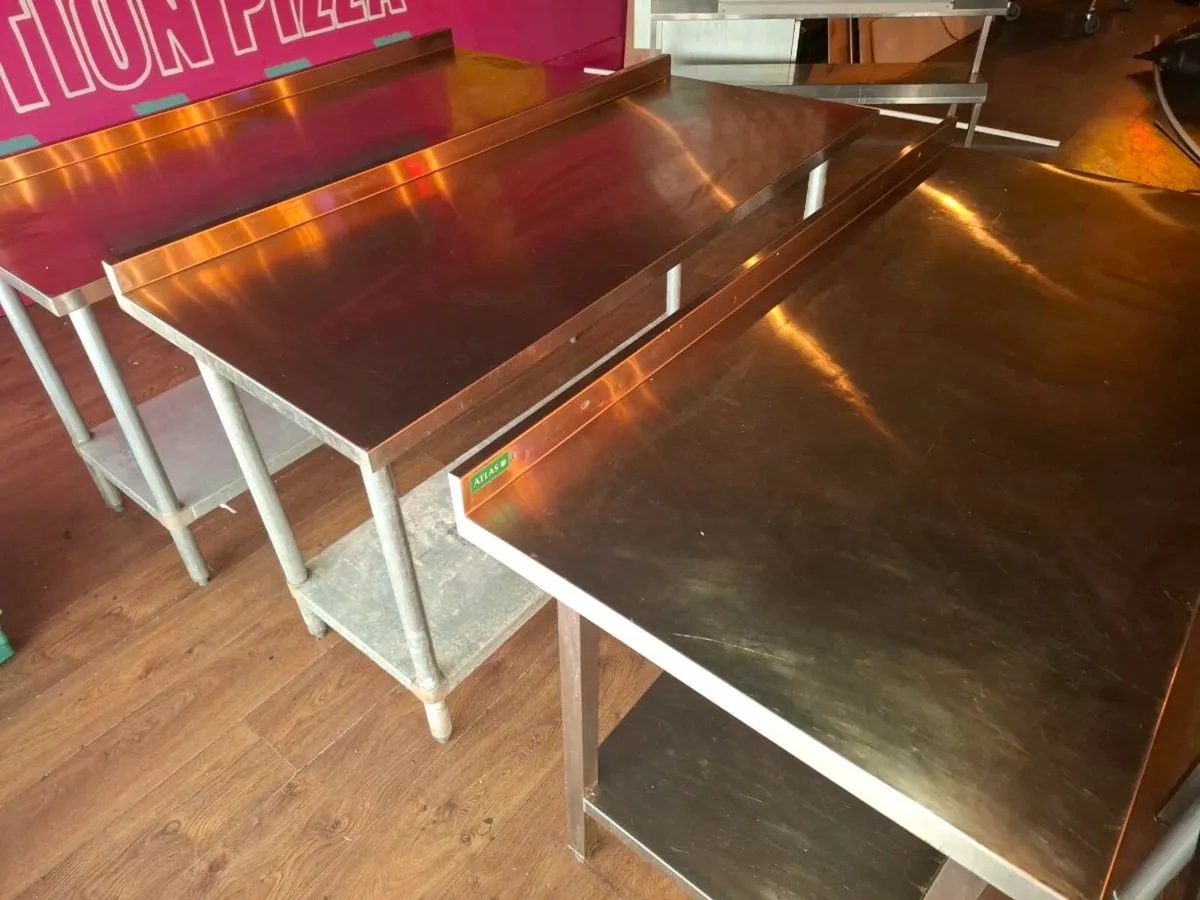 Stainless steel tables (€450 for all) - Image 3