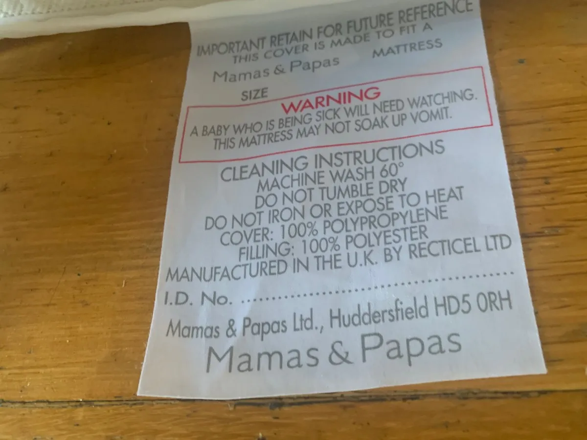 Cot / bed mattress Mama’s & Papa’s - Image 1