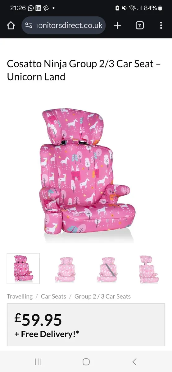 Cosatto Ninja carseat - Image 1