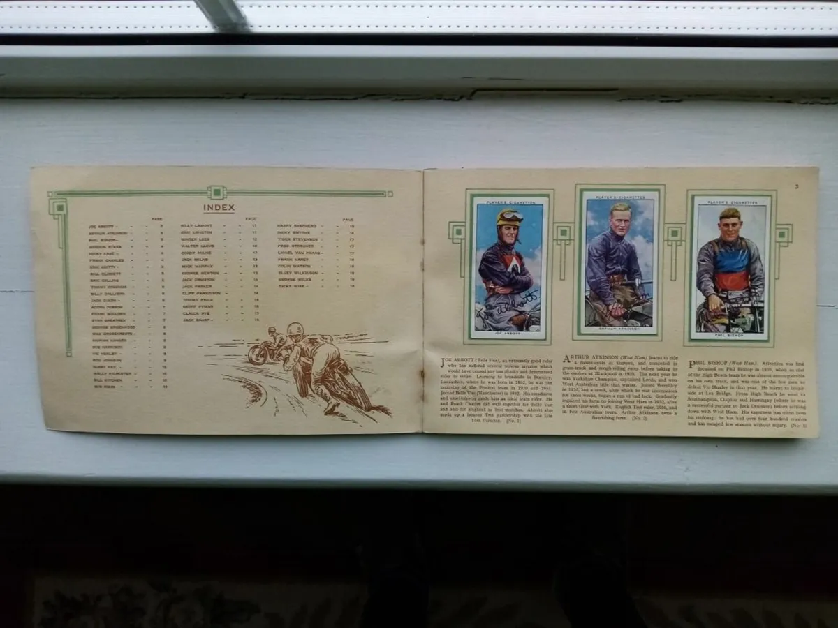 1937 John Player Speedway Racer Card Set - Image 1