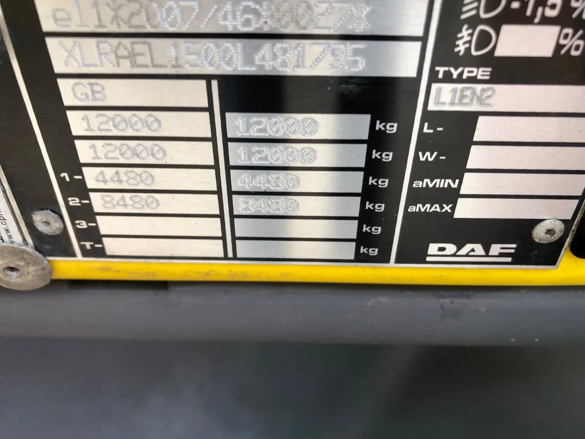 2019 Daf LF 45 180 12 Ton 8 stud 20 ft flat - Image 3