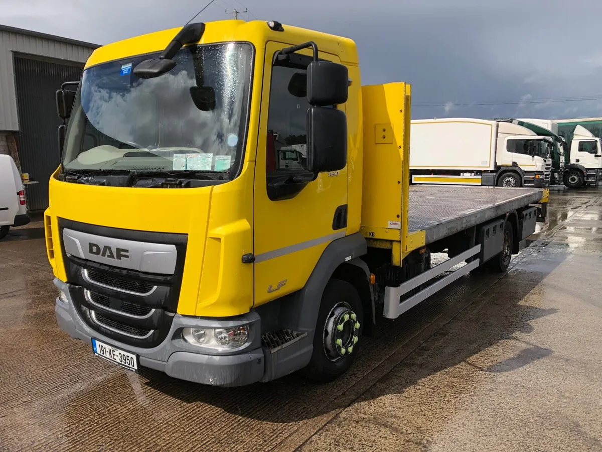 2019 Daf LF 45 180 12 Ton 8 stud 20 ft flat - Image 2