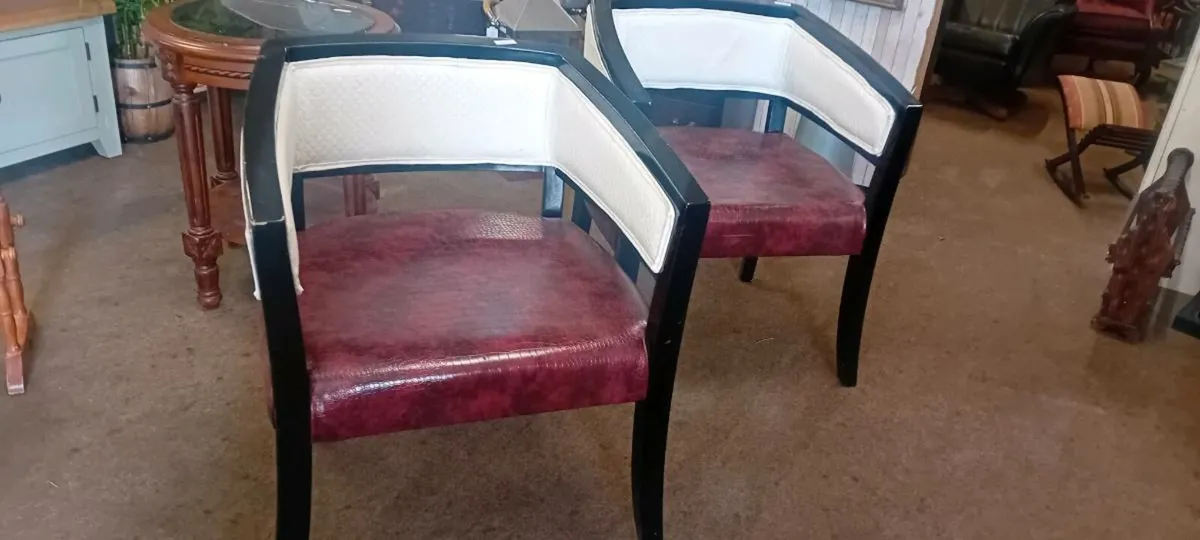 Set Of Six Art Deco Style Dining Chairs - Image 1