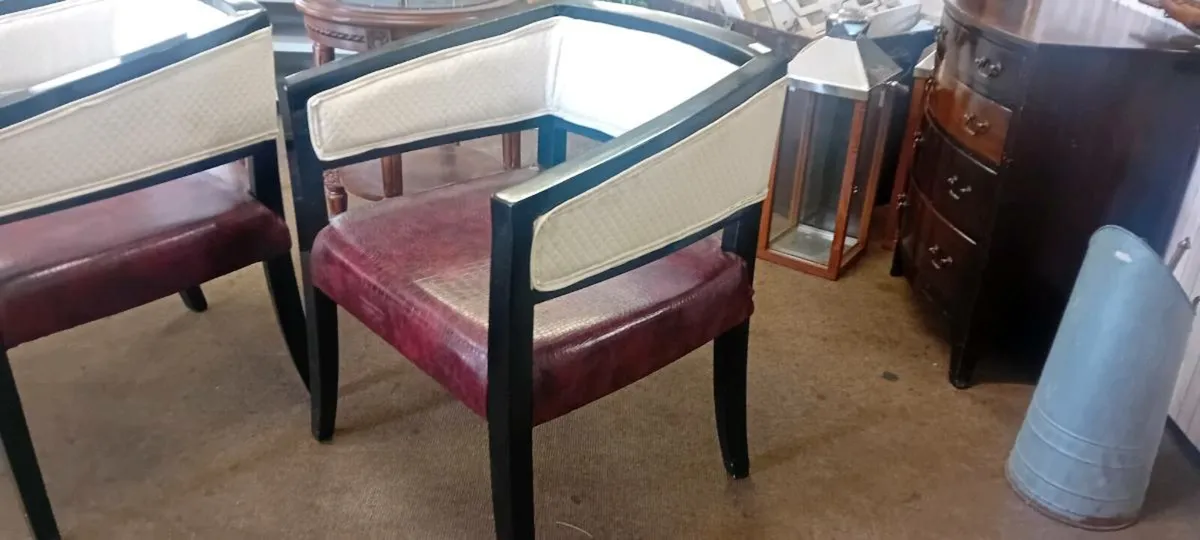 Set Of Six Art Deco Style Dining Chairs - Image 2