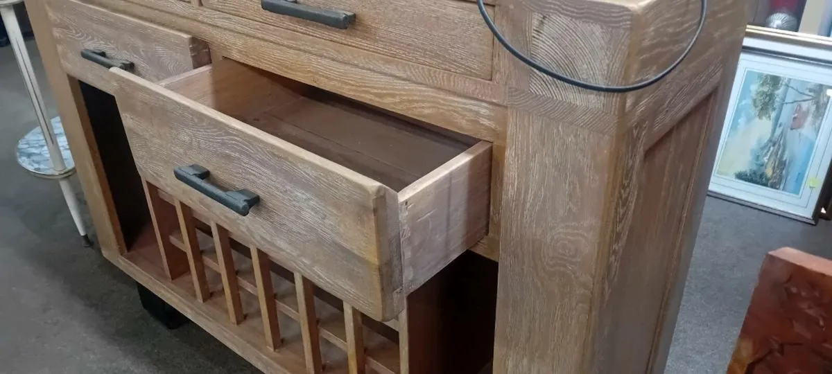 Modern Bleached Woid Sideboard - Image 2