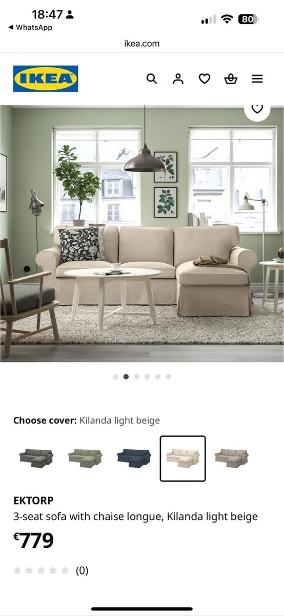 EKTORP L shape sofa - Image 4