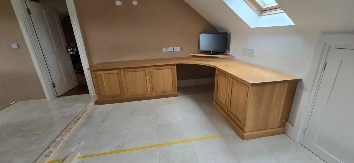 Solid Oak Corner office desk - Image 2