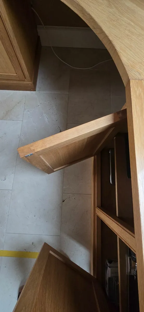 Solid Oak Corner office desk - Image 4