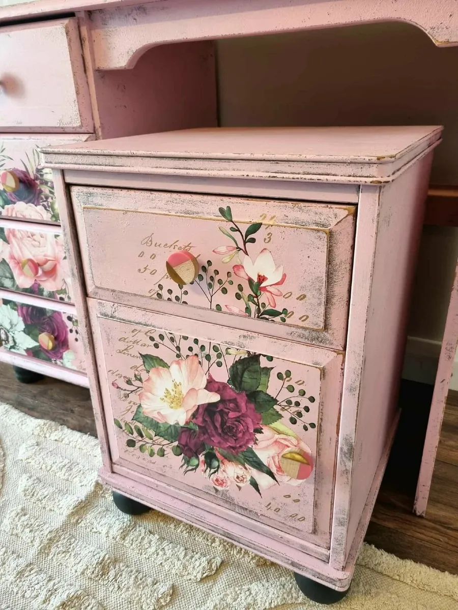 Desk and Bedside locker set - Image 2