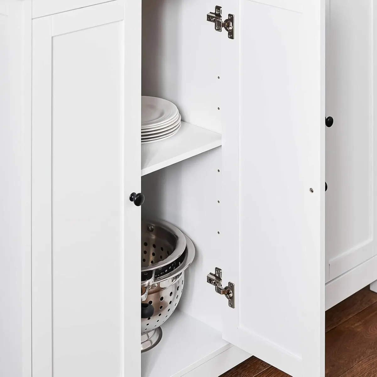 Modern kitchen island with natural wood top, 2 lar - Image 4