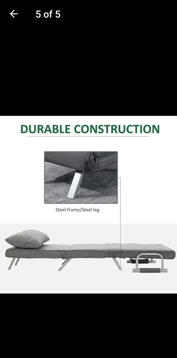 3 in 1 Folding Bed / Chair / Lounger - Image 3