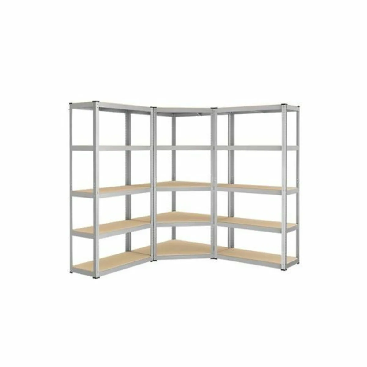 Heavy duty Corner Shelf Set with 5 Tiers 2625 kg - Image 1