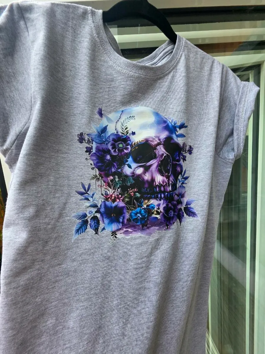 Ladies M size handmade hot press tshirt. - Image 3