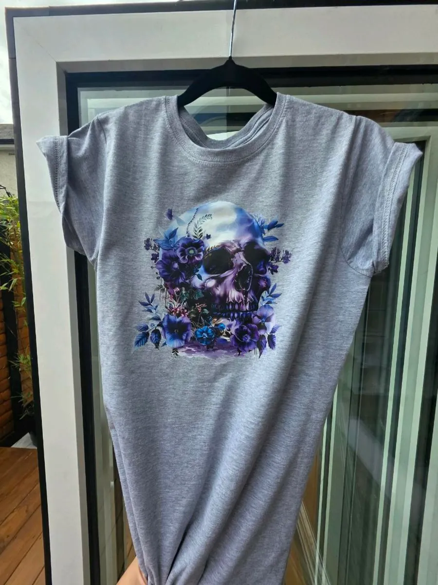 Ladies M size handmade hot press tshirt. - Image 4