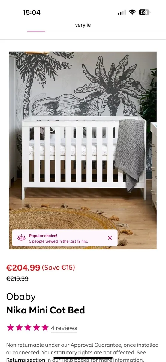 Obaby Nika Cot - Image 1