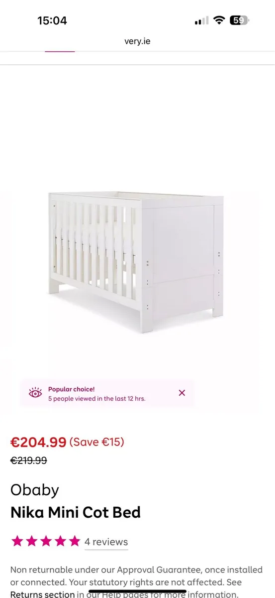 Obaby Nika Cot - Image 2