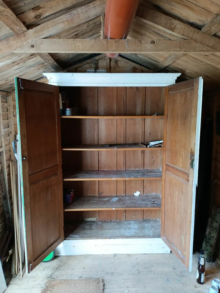 Large cupboard 195 x 130 x46 cm, hardwood, perfect - Image 2