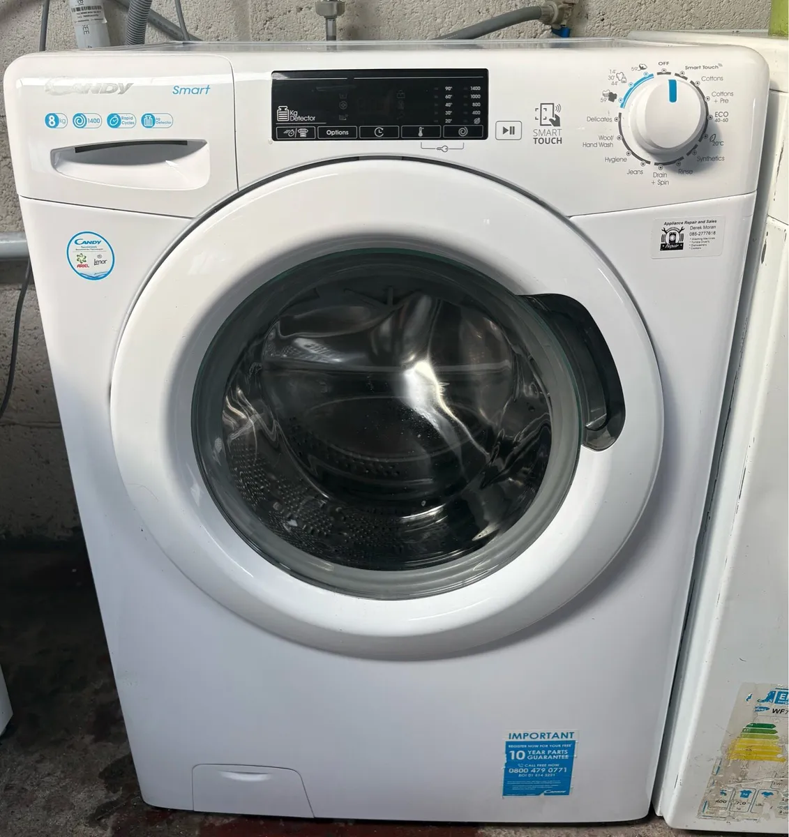 Candy Washing Machine- Large 8kg Drum - Image 1