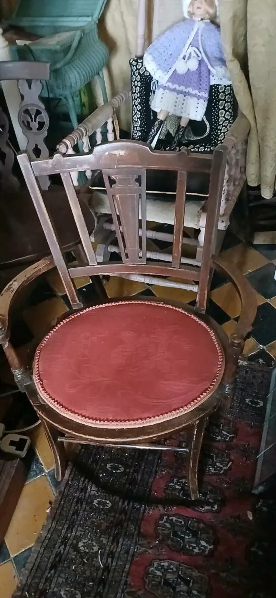 Late victorian bedroom chair - Image 2