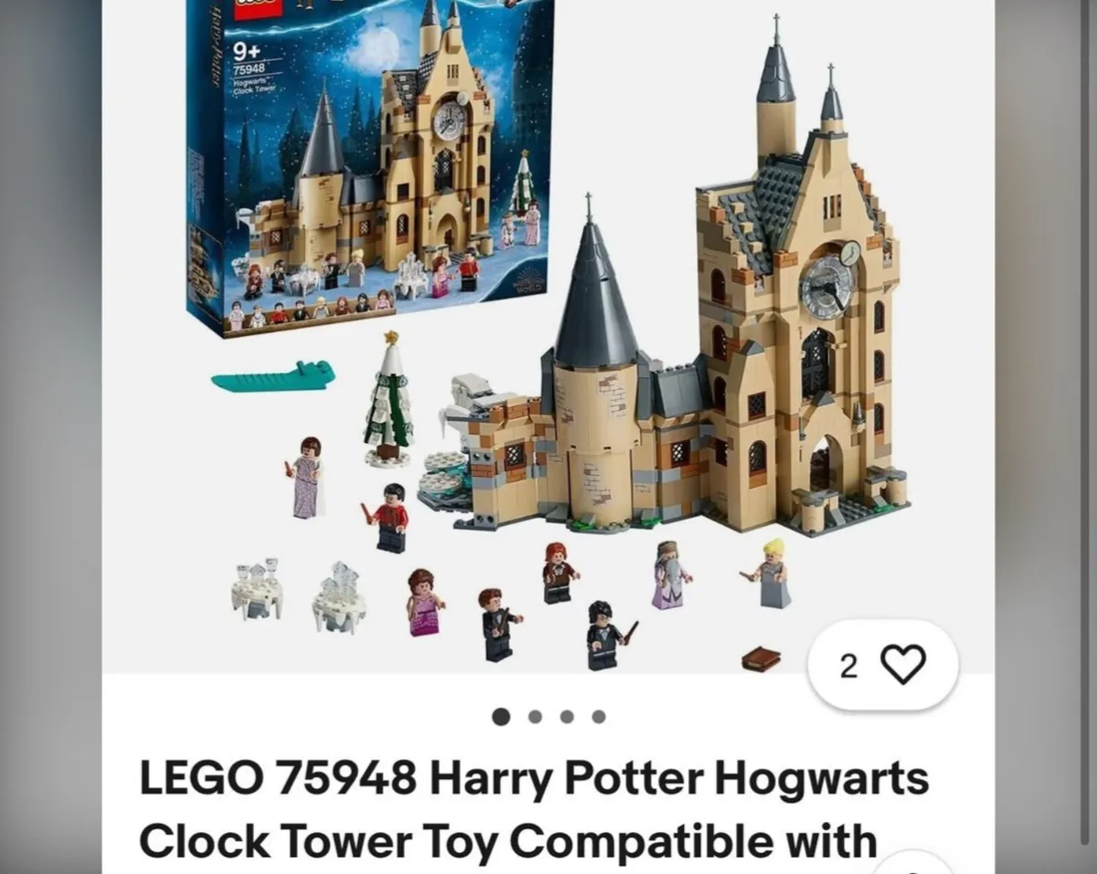 Harry Potter clock tower Lego
