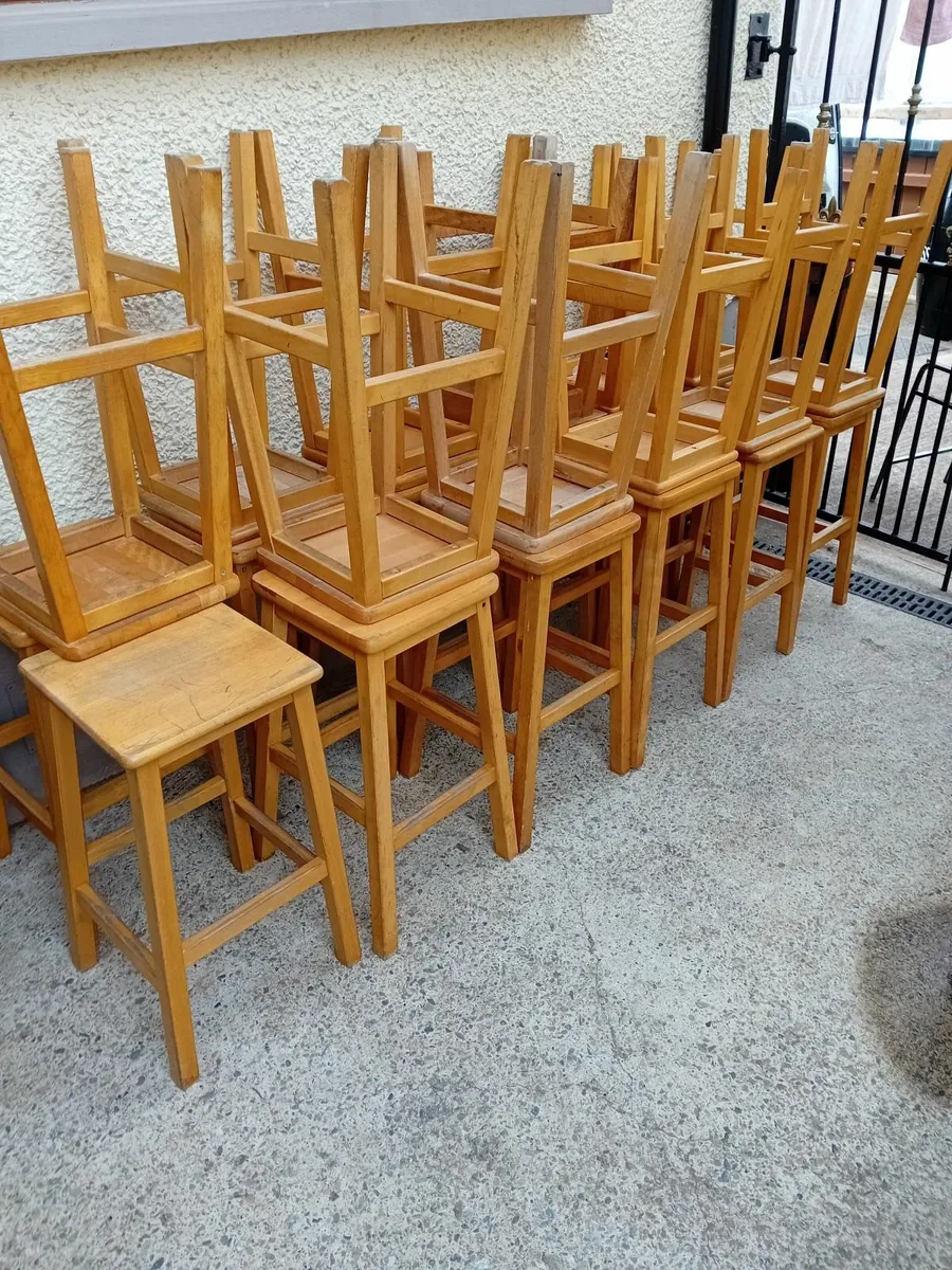 Wooden Stools - Image 3