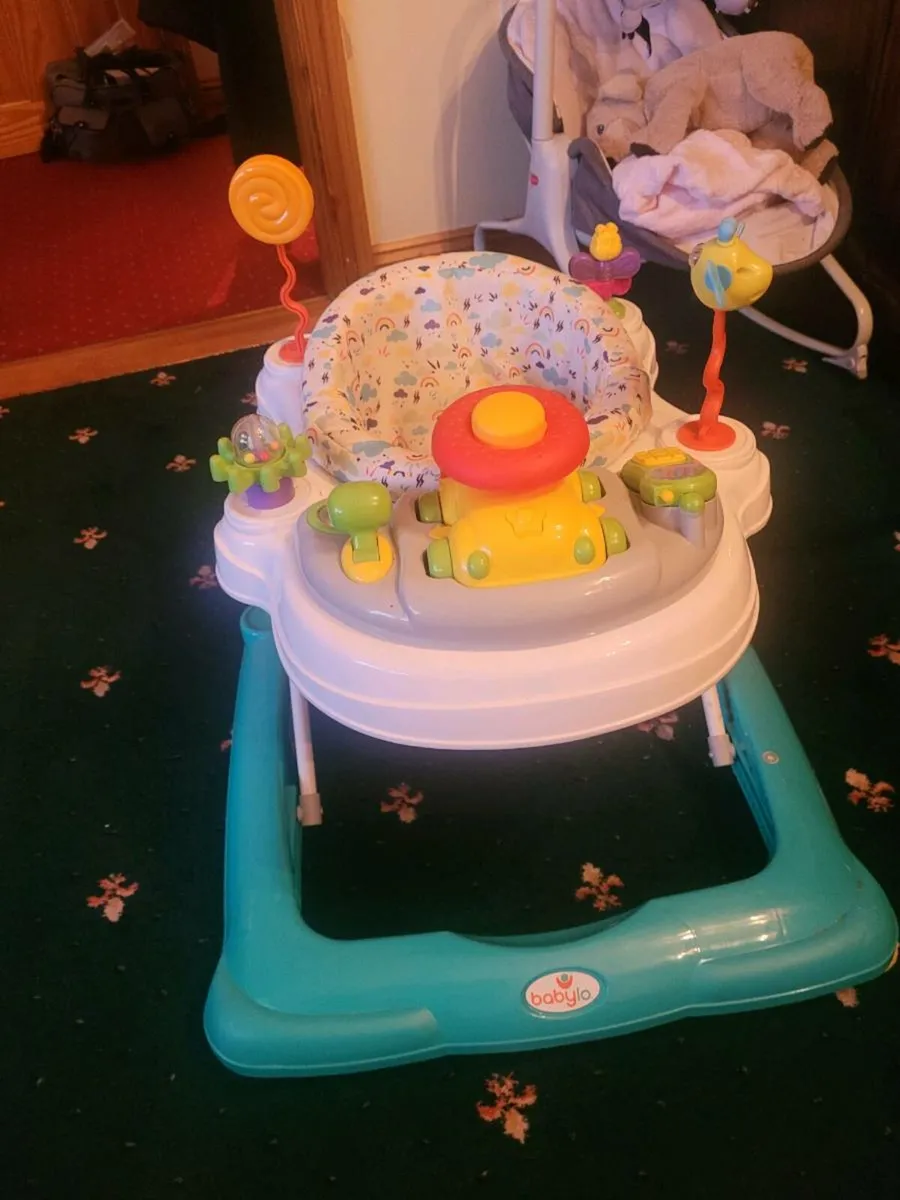 Walker, Floor Seat and Baby Swing - Image 3