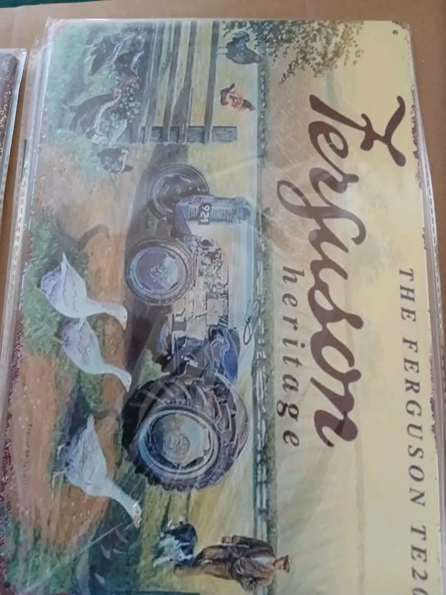 VINTAGE TIN SIGNS - Image 1