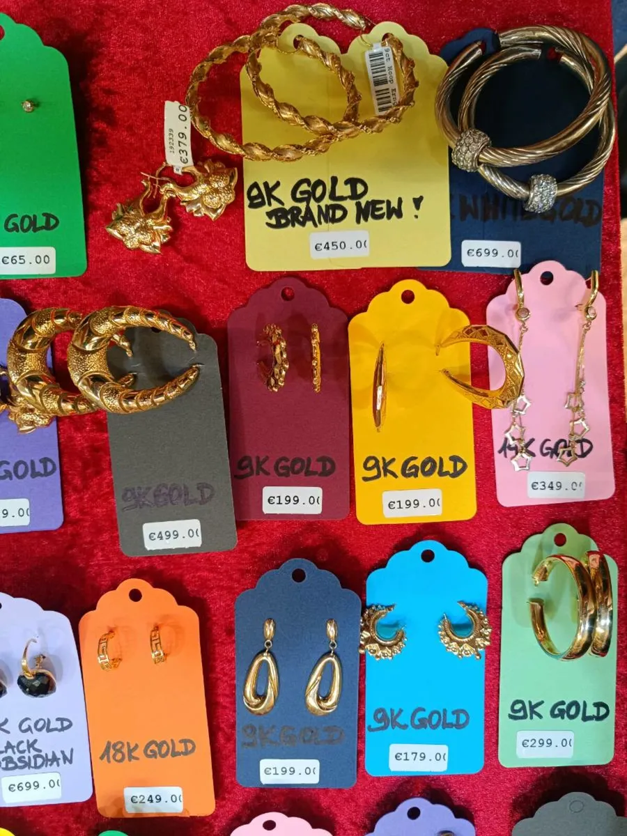 Earrings , 9k , 14k , 18k Gold - Image 2