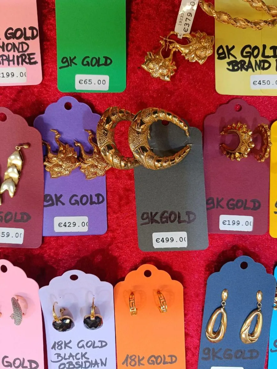Earrings , 9k , 14k , 18k Gold - Image 4