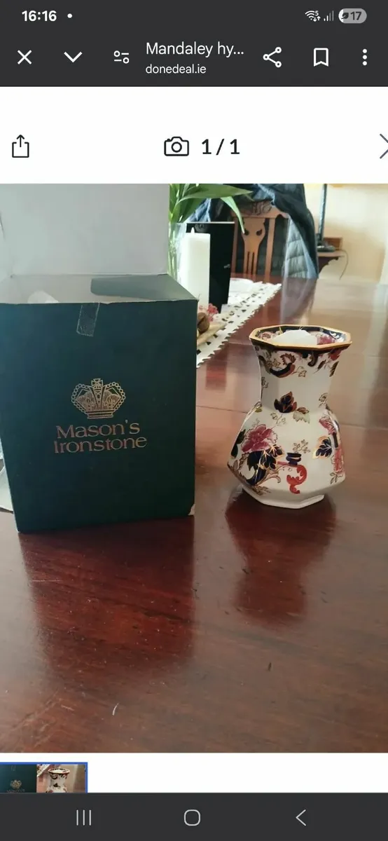 Masons,manadley hydra vase new