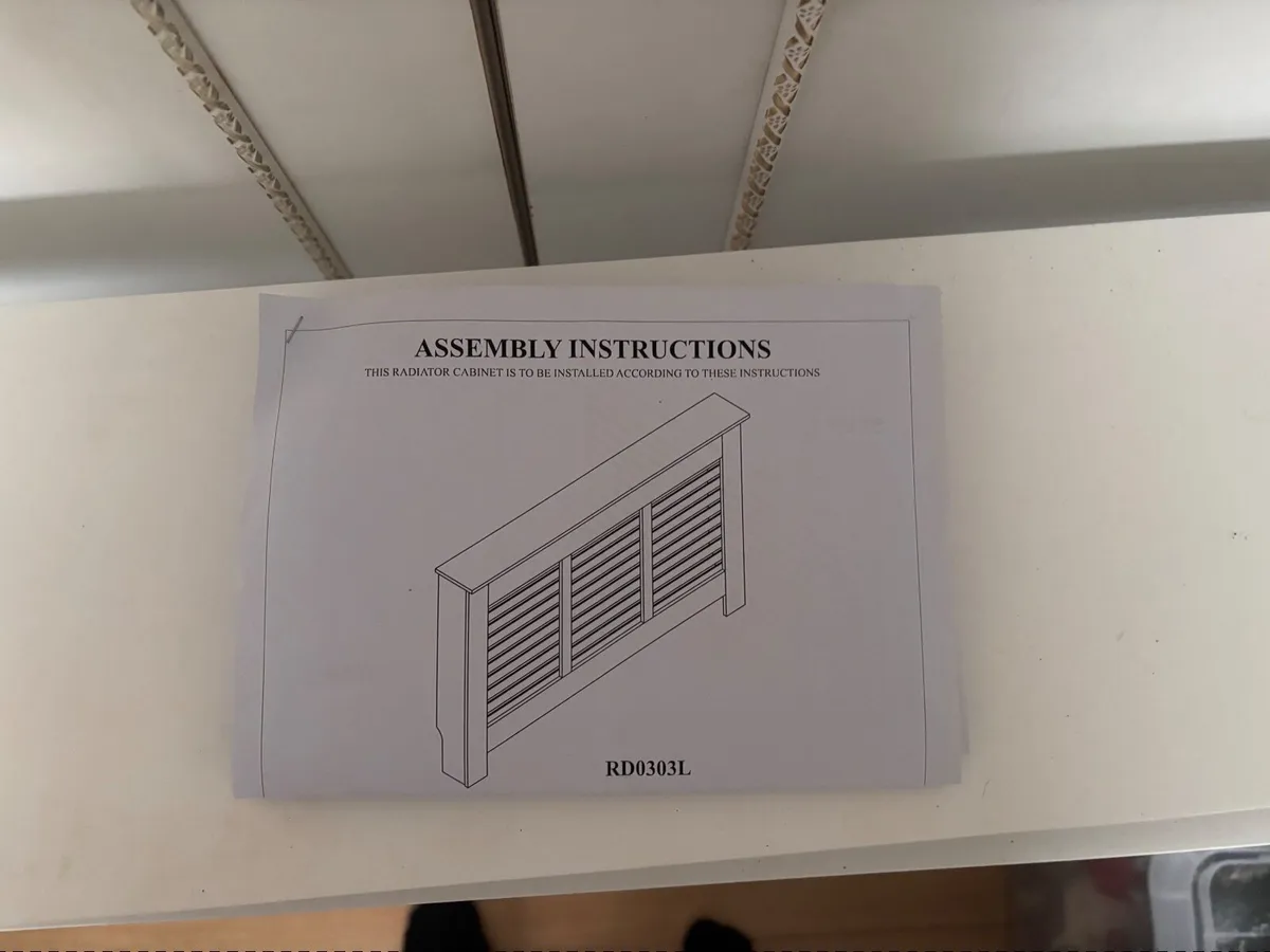 Woodies Contemporary Radiator Cabinet White Medium - Image 4