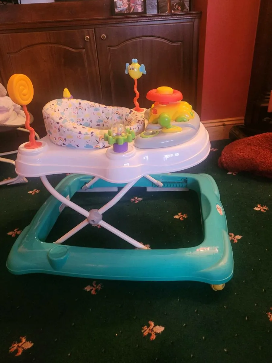 Walker, Floor Seat and Baby Swing - Image 4
