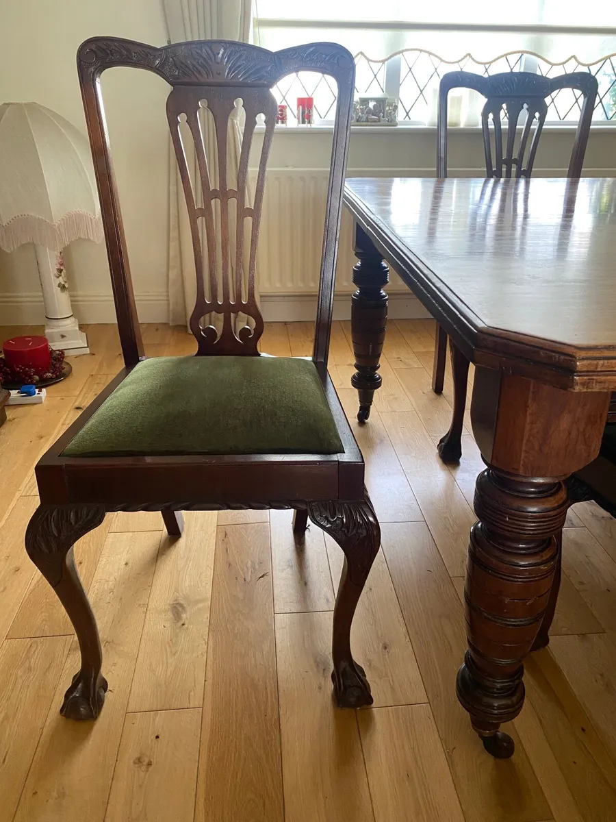 Mahogany Table and Chairs - Image 3