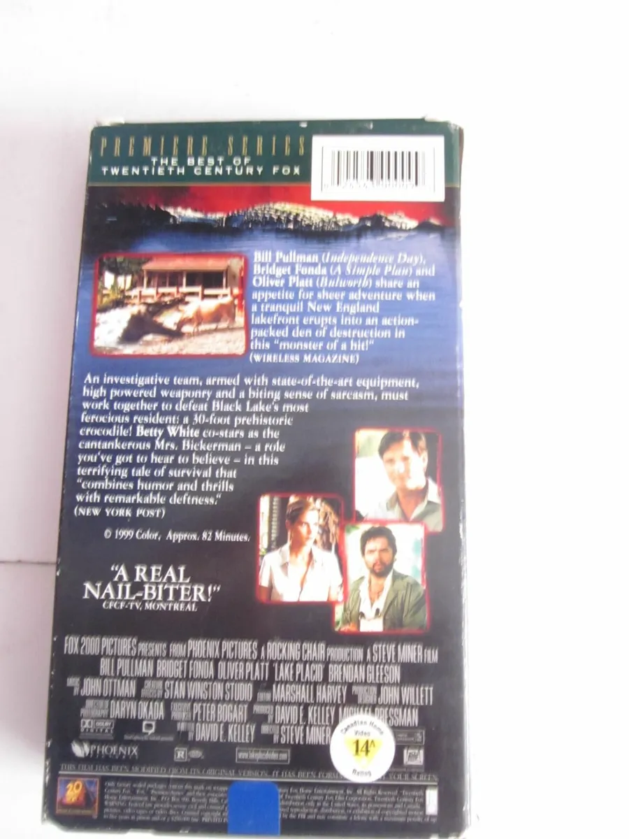 Lake Placid VHS Tape - Image 2