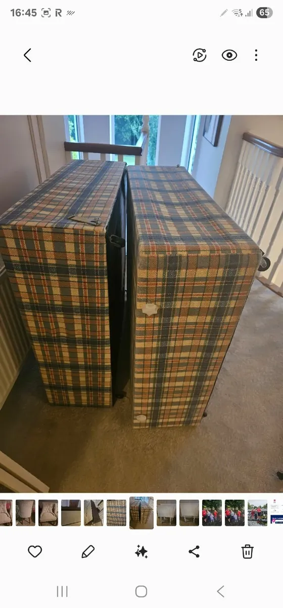 Single bed base and mattress - Image 1